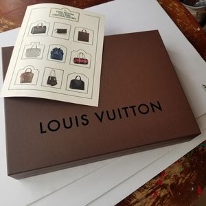 Louis Vuitton Brown Box and City Bags Poster